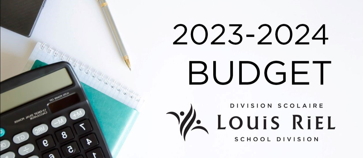 2023-2024 Budget LRSD Logo and calculator 